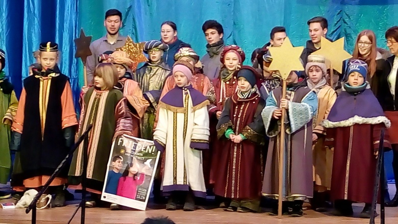 Besuch der Sternsinger beim Neujahrsempfang 2020