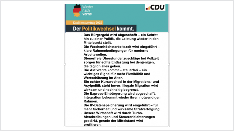 Koalitionsvertag