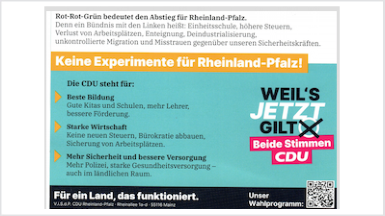 Koalition mit Linken verhindern