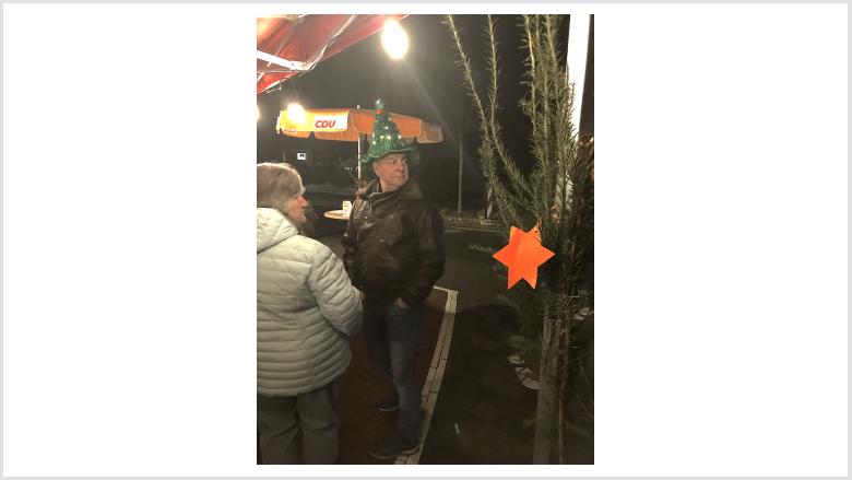 Beim Adventsfenster