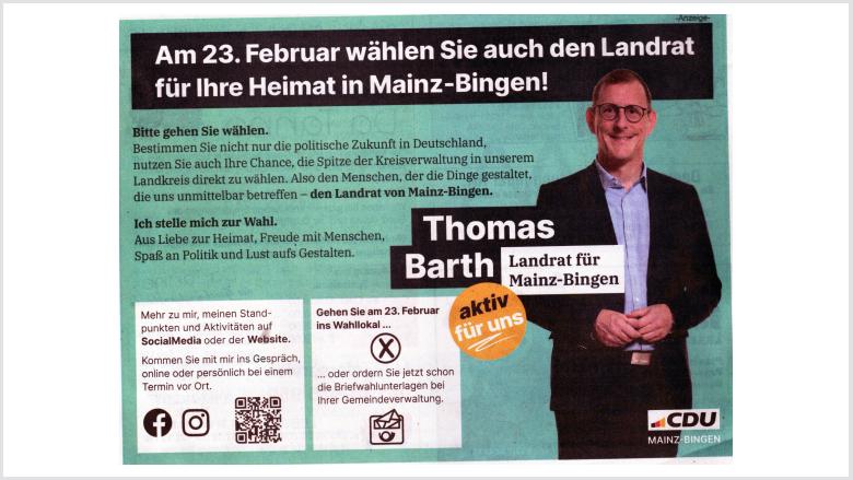 Plakat Thomas Barth Plakat Thomas Barth